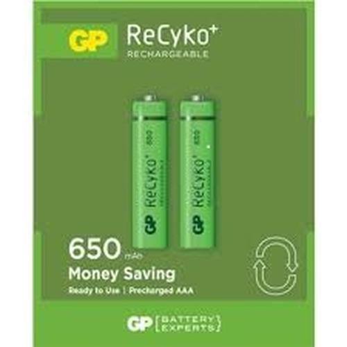 GP RECYKO 650mAh AAA ŞARJLI İNCE PİL 63C092 2Lİ KART