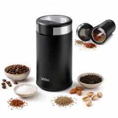 Kahve - Baharat Öğütücü Makine 2 Bıçaklı Çelik Öğütme Haznesi 50GR Öğütme Ac MOTOR=200W SCM-9044