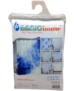 Polyester Çift Kanat Su İtici Banyo Perdesi 90X200CM