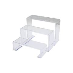 POŞETLİ 3 BOY MERDİVEN TEŞHİR AYAK YÜKSEKLİK: 6-11.5-16.5CM DERiNLİK: 6.5CM EN: 19.5-20.5-21.5CM