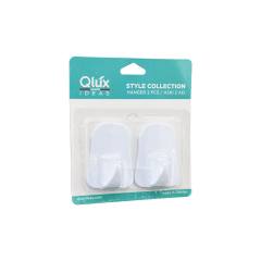 Qlux L-00735 2PCS Opak Beyaz Plastik Askı