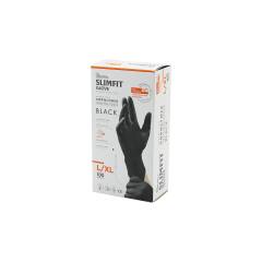 Reflex Slimfit Glove KOD-031 L-xl Siyah Pudrasız Muayene Eldiven 100LÜ