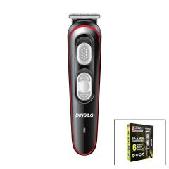 Saç - Sakal Kesme Traş Makinesi 6 Farklı Kesim Usb Şarjlı 2 Kademe Bıçak Ayarı RD-055