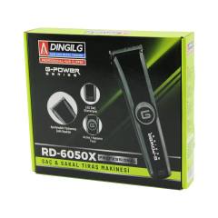 Saç Sakal Kesme - Traş Makinesi Fiş Şarjlı=led Gösterge Ayarlı BIÇAK=0.1-05MM RD-6050X G-powerg-plus