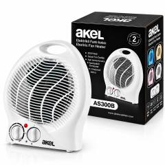 Sıcak - Soğuk Elektrikli Fanlı Isıtıcı 2 Kademe Hız Ayar Hızlı Isıtma - Sessiz Fan 2000W AS-300B