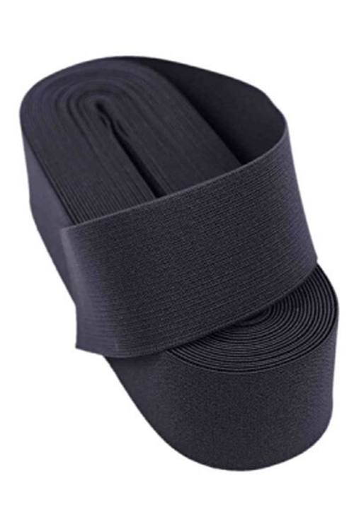 Siyah - 3CM Paça Lastik Geniş 10MT.