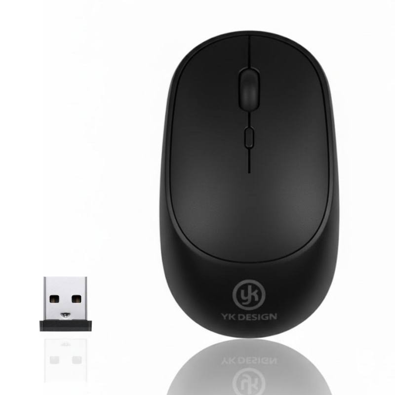 Siyah Renkli Ergonomik Sessiz Kablosuz Mouse – USB Alıcılı, Ofis ve Oyun İçin Konforlu Bilgisayar Faresi MS6310