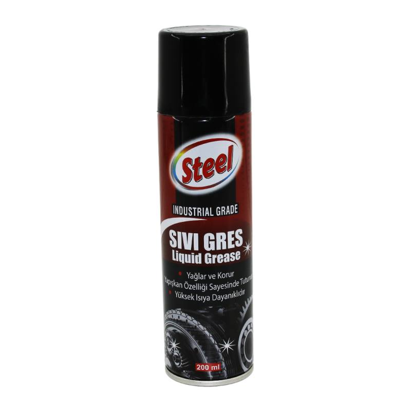 Steel ST-1304 Sıvı Gres Sprey 200ML Yağlar - Korur - Isıya Dayanıklı