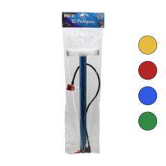 Ters Basmalı Metal Gövde Plastik Kol İran El Pompası 55CM Top - Bisiklet - Motor Ayaklık Aparatlı