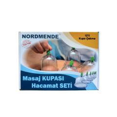 Nais 12'Li hacamat masaj kupa seti