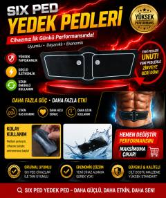 Six Ped yedek pedleri ile cihazınızı yenileyin, antrenman gücünü artırın.