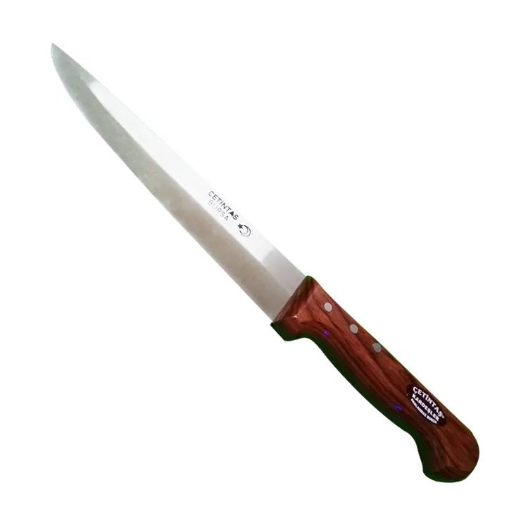 Bursa Kurban ve Kasap Bıçağı No:4, 21 cm, Ahşap Gül Sap