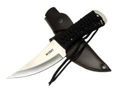 Scrub Fixed 2712 WY Kamp / Outdoor Bıçak 22,5cm - İpli Sap, Deri Kılıflı