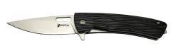 Gear Aculus F004 BK Siyah Kurtarma / Kamp Çakı 18cm - Yarı Otomatik, Cam Kırma Aparatlı, Kemerlikli, Kutulu