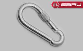 Vidalı Karabina, Kanca, Çengel 6mm - 50 Adet