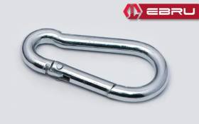 Yaylı Karabina, Çengel, Kanca 8mm - 25 Adet