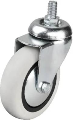 352 - 75x25 mm PVC Makaralı Vidalı Teker 4 Adet