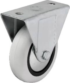 355 - 75x25 mm PVC Makaralı Sabit Teker 4 Adet