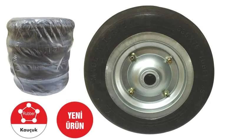 TKR 001 El Arabası Tekeri Dolgu Teker Burçlu