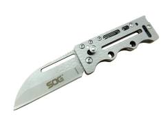 AC78 Gri Yaprak Kamp Çakı 14,5 cm - Metal Sap, Kılıflı