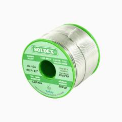 Sn: 99.3 - Cu: 0.7, 500 Gr, 0.75 mm - Kurşunsuz, Gümüşsüz Lehim Teli