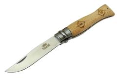 T0221 Bahçe Çakı 16 cm - Ahşap Sap, Bilezikli, Kılıflı