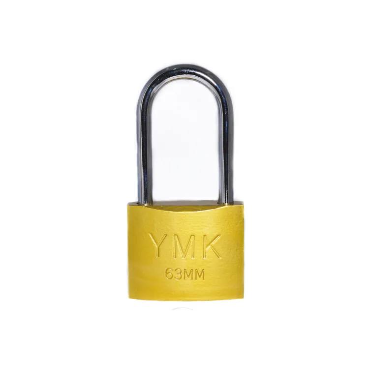 YMK Eko Sarı Boyalı Uzun Kancalı Asma Kilit 50mm