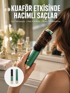 Üflemeli Saç Düzleştirici Fön Tarak Yüksek Isı Ayarlı İyon Özellikli Yeni Nesil