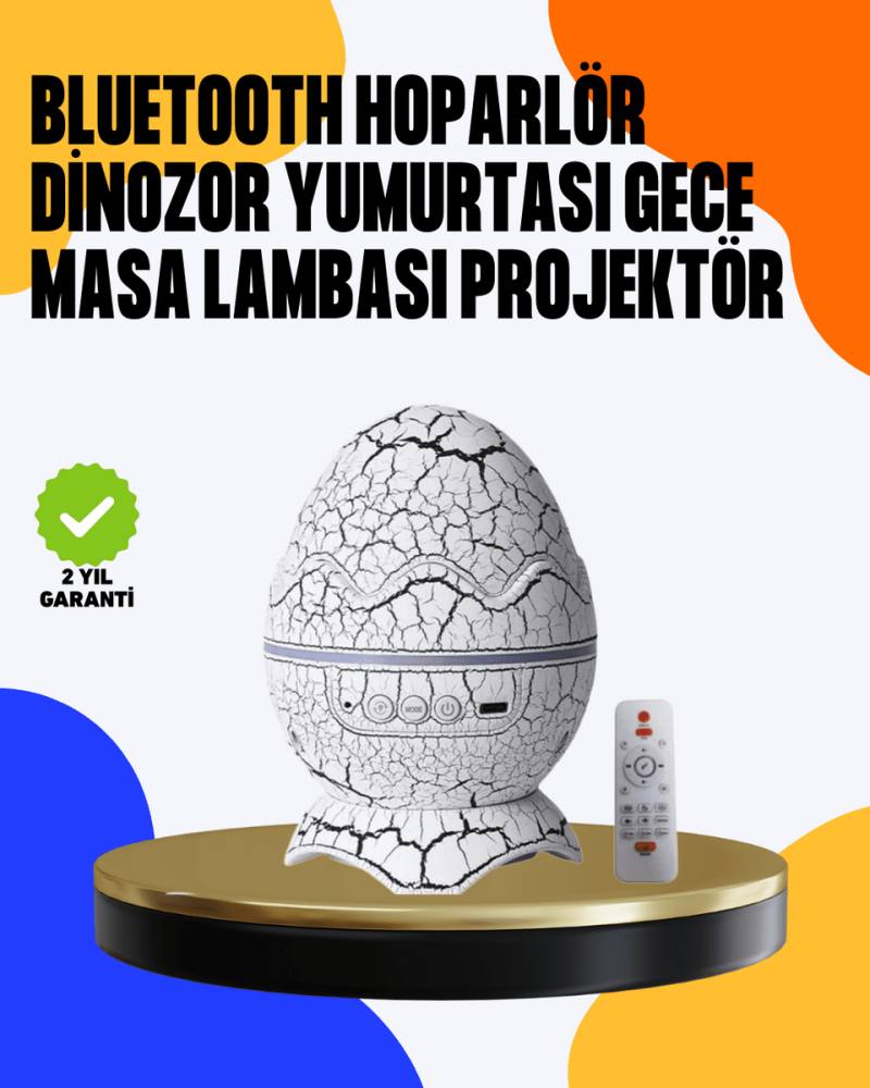 Yüksek Çözünürlüklü LED Galaksi Projektör + 19 Sesli Uyku Makinesi