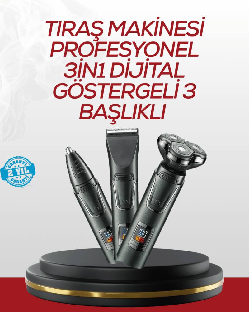 Burun, Sakal ve Saç İçin Erkek Tıraş Cihazı