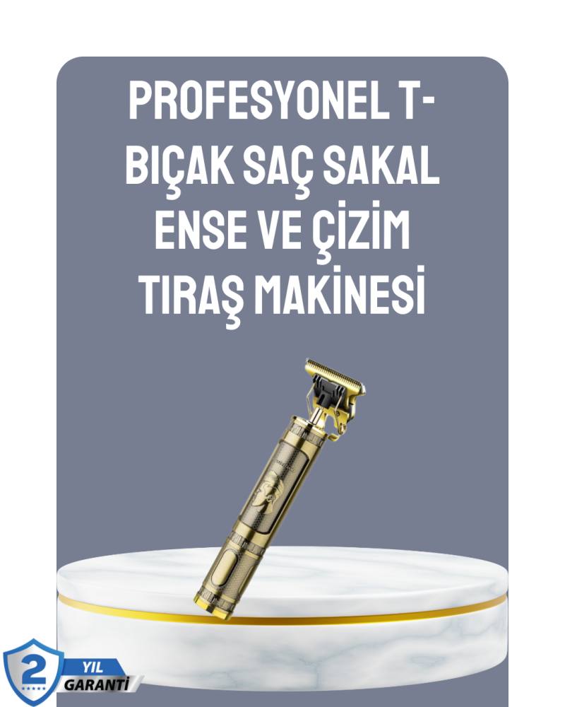LCD Ekranlı Şarjlı Tıraş Makinesi Erkek Saç Sakal Kesme