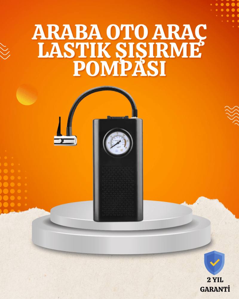 Taşınabilir Elektrikli Oto Motosiklet Bisiklet Lastik Şişirme Pompası