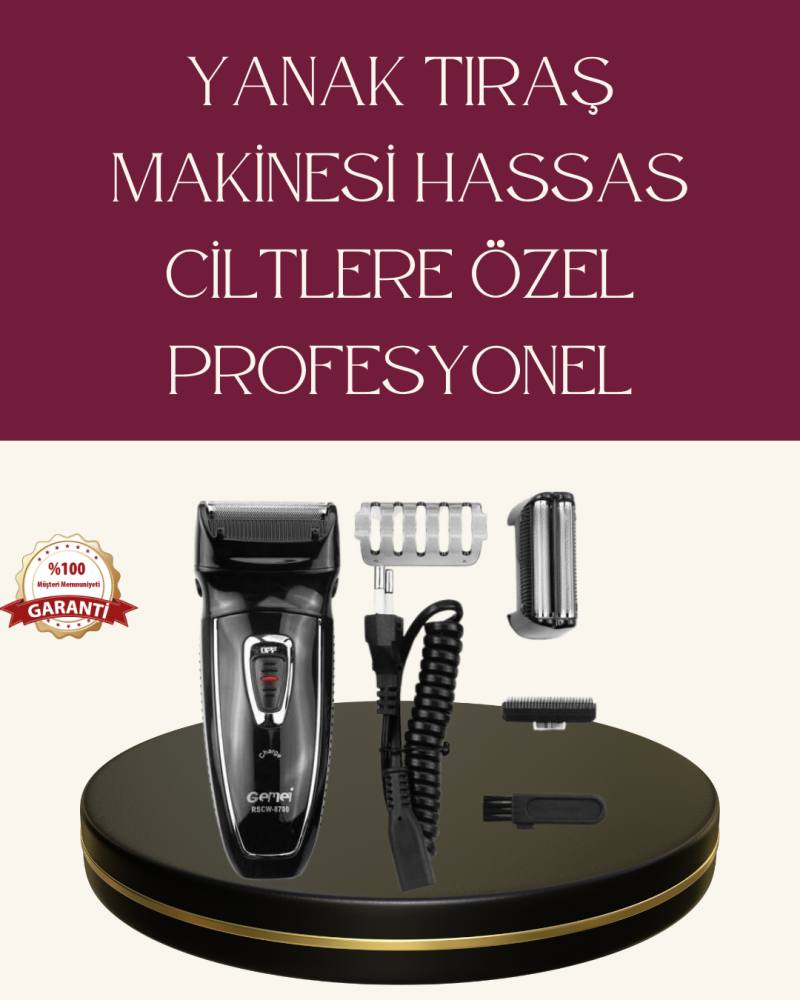 Erkekler İçin Folyo Başlıklı Tıraş Makinesi