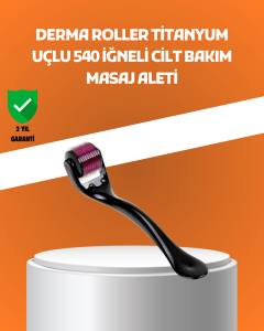 540 İğneli Titanyum Dermaroller Profesyonel Ev Tipi Cilt Yenileme Aparatı