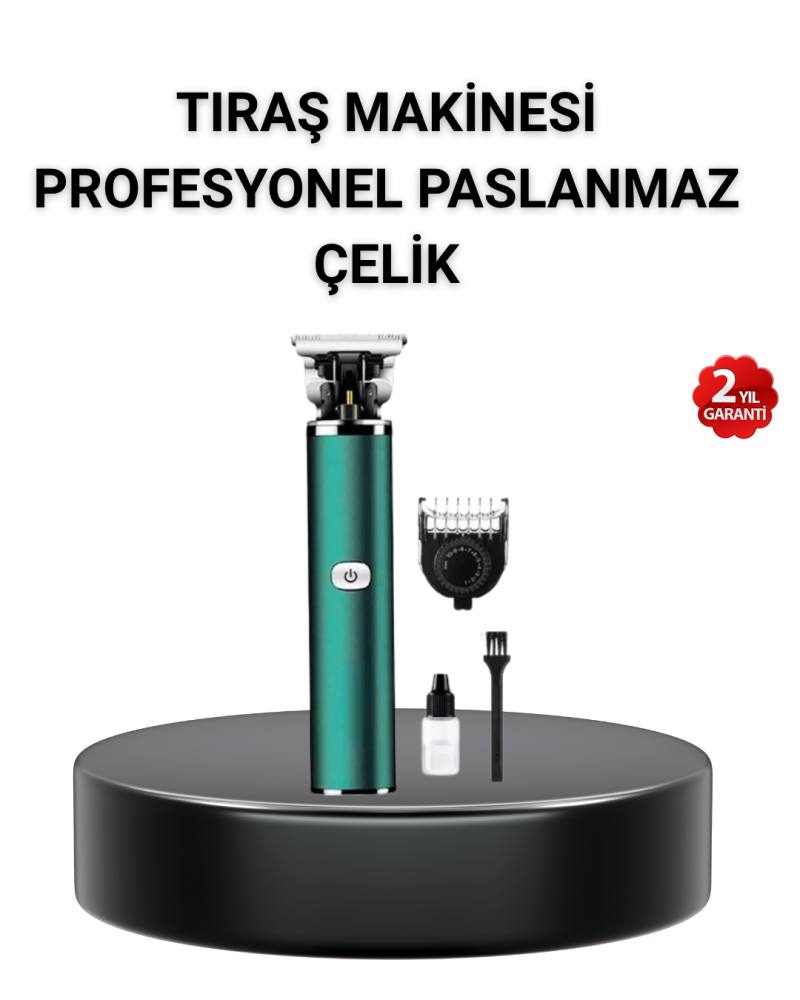 180 Dakika Kullanım Süreli Şarjlı Tıraş Makinesi – Hızlı Şarj, USB Girişli, Yüksek Kapasiteli