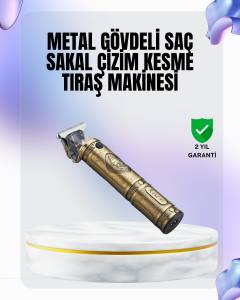 4 Kılavuz Taraklı Profesyonel Saç ve Sakal Kesme Makinesi