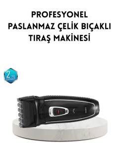 Unisex Şarjlı Saç ve Sakal Kesme Makinesi – Sessiz Motor, 1–12 mm Ayarlanabilir Başlık