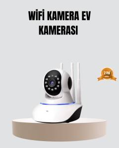 HD IP Kamera – Gece Görüşlü, Hareket Sensörlü, Mobil Takip ve Çift Yönlü Ses