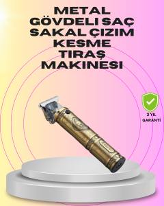 Güçlü Motorlu, 4 Kılavuz Taraklı Kompakt Saç Kesme Makinesi – Uzun Pil Ömürlü