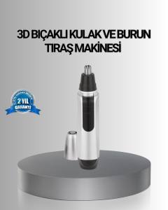 Kişisel Burun ve Kulak Tıraş Makinesi 3D Kavisli Bıçak ve Kompakt Tasarım