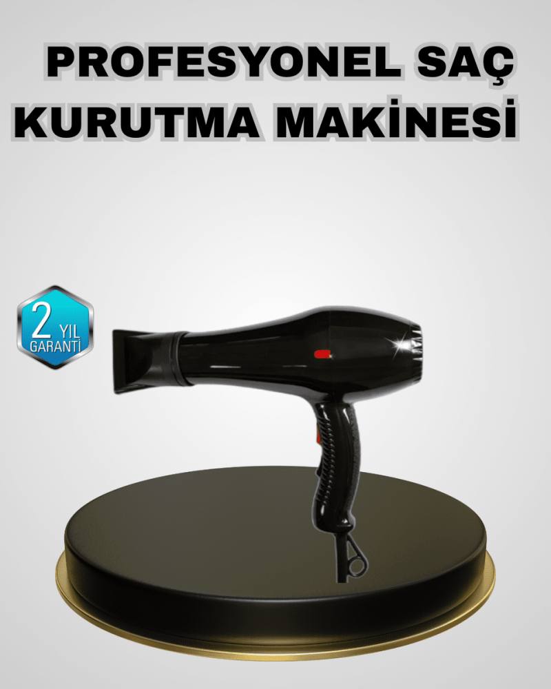 Profesyonel 2200W Fön Makinesi Soğuk Sıcak Üflemeli İki Kademeli