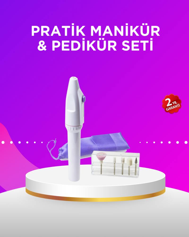 Elektrikli Manikür ve Pedikür Matkap Seti – Ayarlanabilir Hız, Ergonomik ve Sessiz