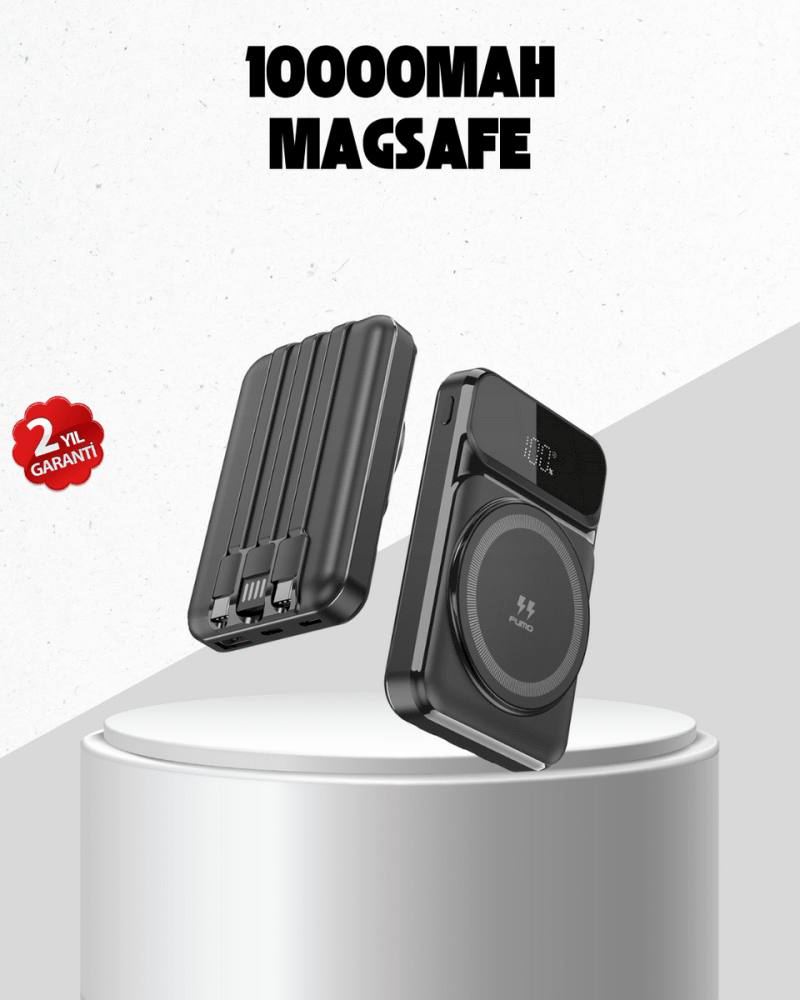 15W Kablosuz Şarj Özellikli 10000 mAh Powerbank – Type-C Hızlı Şarj