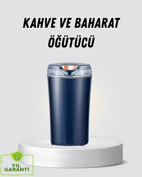 Kahve ve Baharat Öğütücü Otomatik Mekanizmalı Dayanıklı Çelik