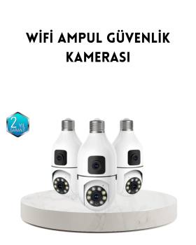 Ampul Tipi WiFi Kamera 2MP Lensli Full HD Görüntü ve Akıllı Hareket Algılama