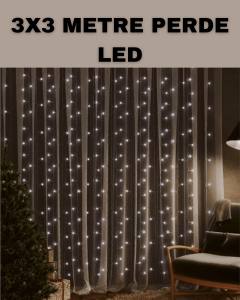 3x3 LED Şelale Perde Işık Kutlama ve Dekor Aydınlatması