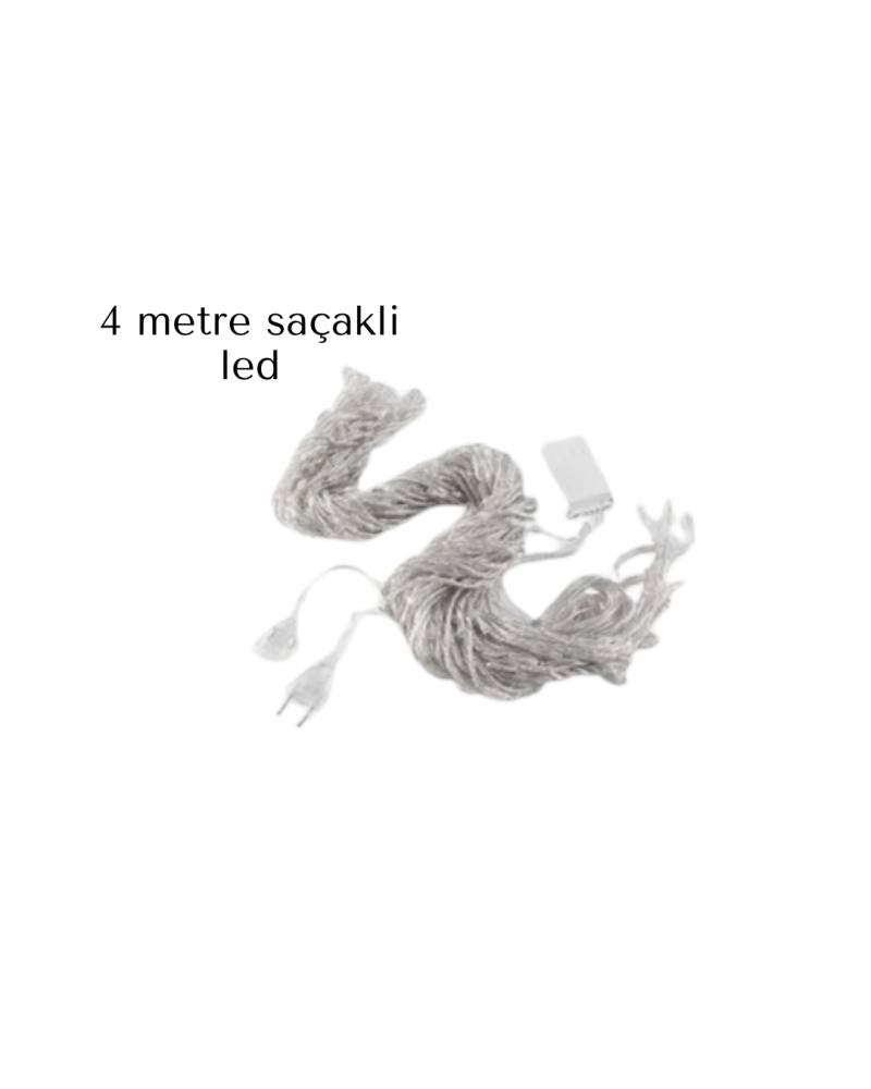 Saçaklı 4 Metre Perde Led