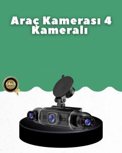 1080P 4 Kanallı Araç Kamerası GPS + WiFi + G Sensör Destekli