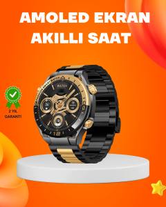 Amoled Akıllı Saat IP67 Su Geçirmez 3 Bileklikli Sağlık Takipli
