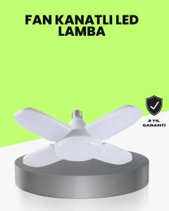 Katlanabilir 4 Kollu LED Ampül 60 Watt 6000 Lumen Beyaz Işık